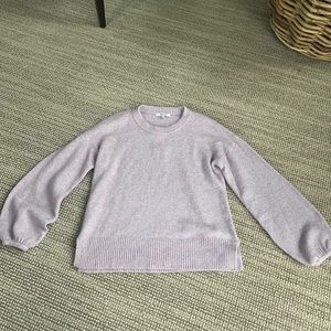 Madewell Crewneck Sweater with Bubble Sleeves